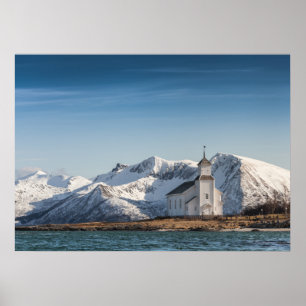 Norge Lofoten Church Poster