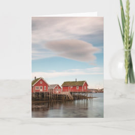 Norge Lofoten Fishing Village Kort