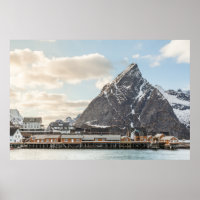 Norge Lofoten Fishing Village Ligcape Photo