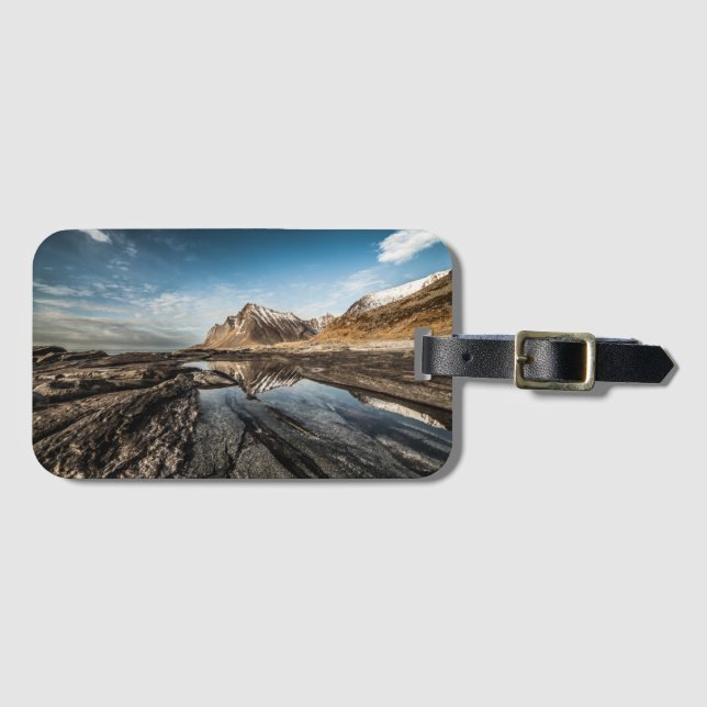 Norge Lofoten liggande foto Bagagebricka (Framsida horisontal)
