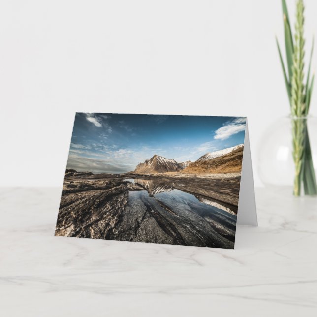 Norge Lofoten liggande foto Kort (Framsida)