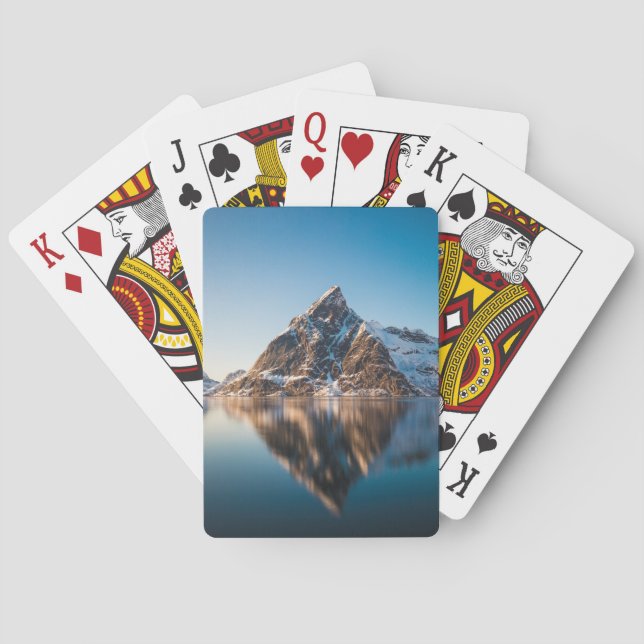 Norge Lofoten Mountain Casinokort (Baksidan)