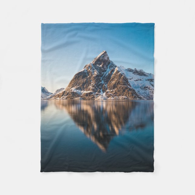 Norge Lofoten Mountain Fleecefilt (Framsidan)
