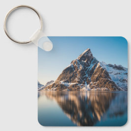 Norge Lofoten Mountain Nyckelring