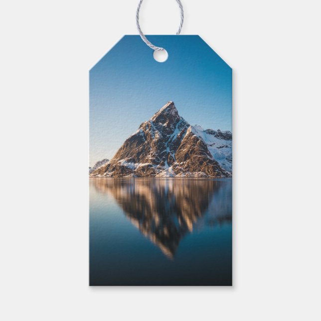 Norge Lofoten Mountain Presentetikett (Framsidan)