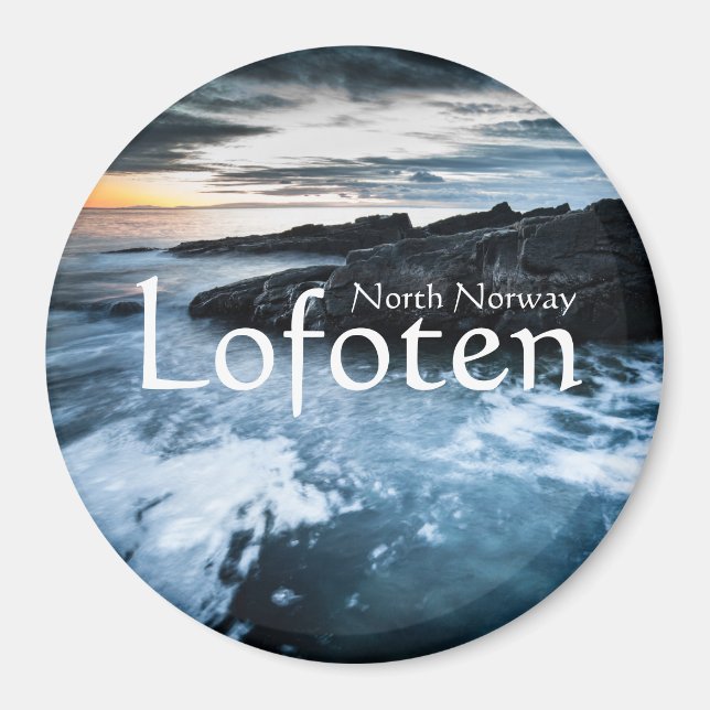 Norge Lofoten-öarna Magnet (Framsidan)