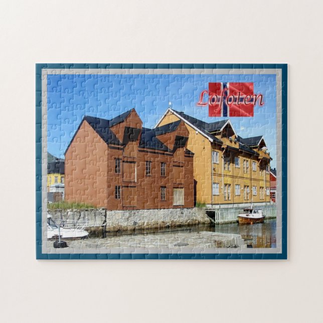 Norge - Lofoten - Panorama - Pussel (Horisontell)