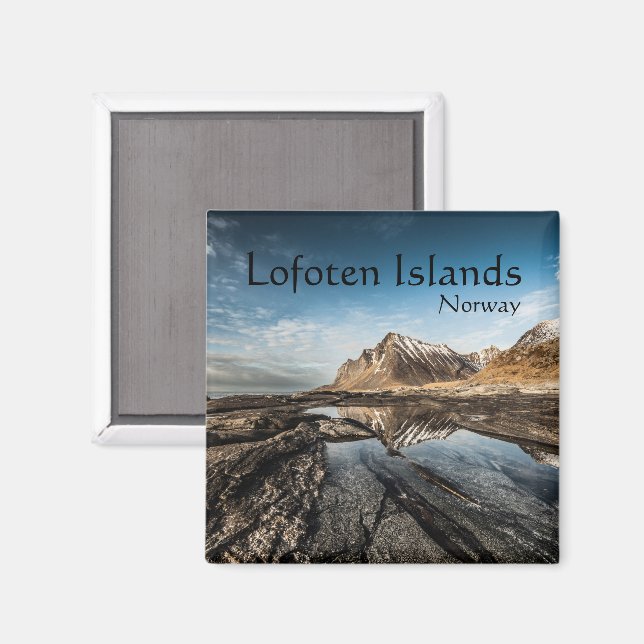 Norge Lofoten Souvenir Magnet (Front/Back)