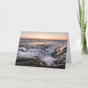 Norge minimalistiskt kustlandskapsfoto kort