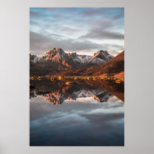 Norge Mountains liggande foto Poster
