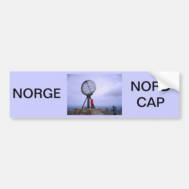 Norge, Nordkap, glob-symbol Bildekal (Framsidan)