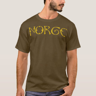 Norge Norge Guld Viking T Shirt