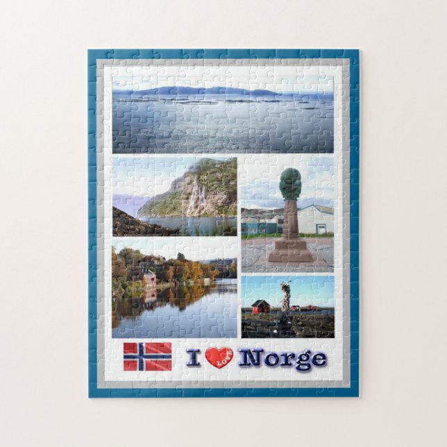Norge - Norge - I Kärlek - Pussel (Vertikal)