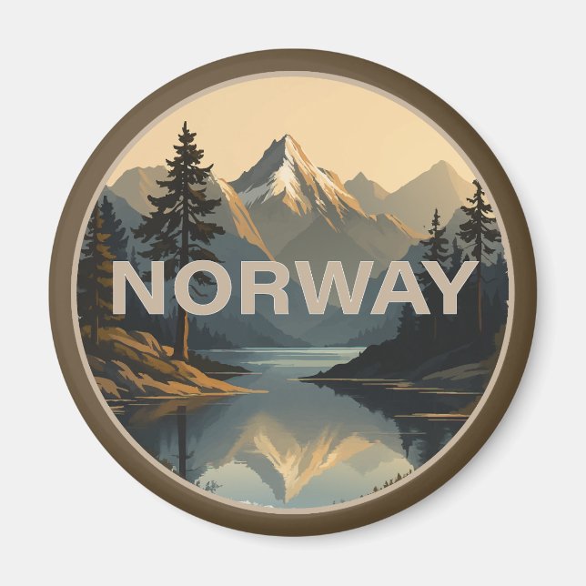 Norge Norge Skandinavien Europe Magnet (Framsidan)