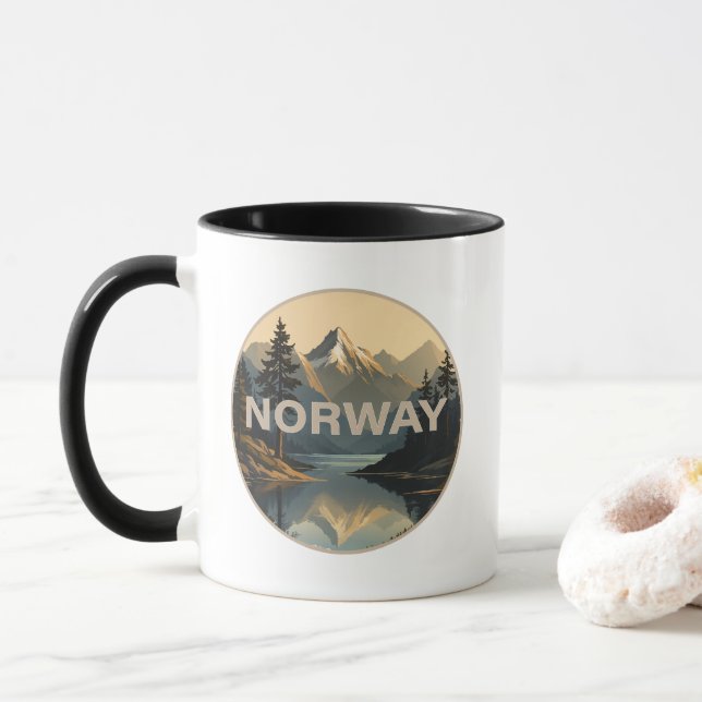 Norge Norge Skandinavien Europe Mugg (Med munk)
