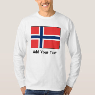 Norge - norsk flagga t shirt