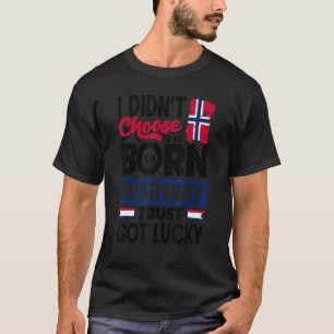 Norge Norsk Norge Flagga I Har Lucky T Shirt