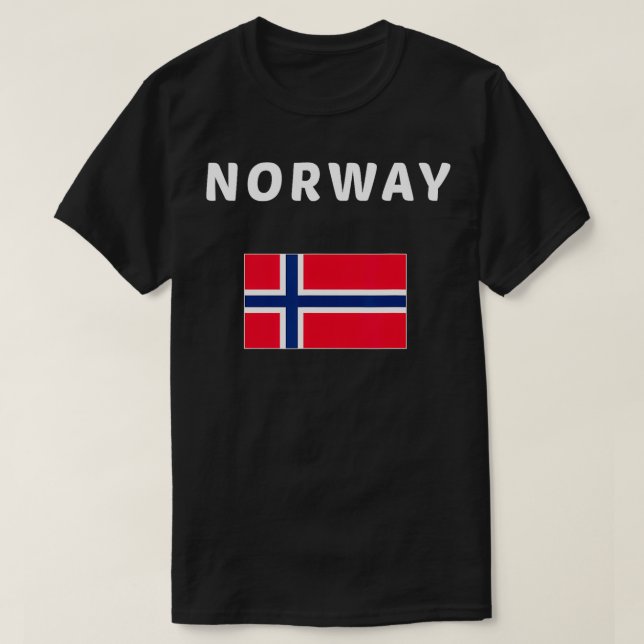 Norge Norsk Travel Flagga Gift Aussie T Shirt (Design framsida)