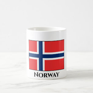 Norge (norska) Flagga Kaffemugg