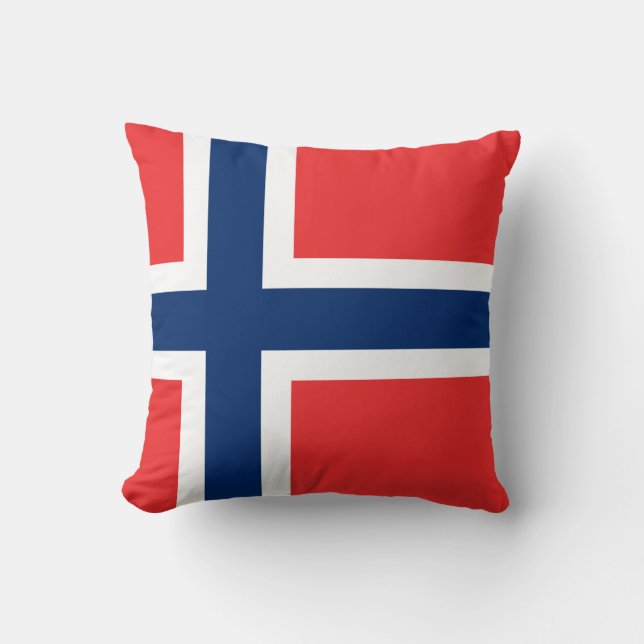 Norge (norska) Flagga Kudde (Framsida)