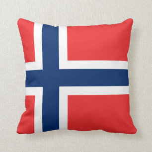Norge (norska) Flagga Kudde
