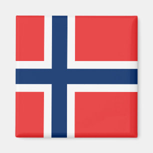 Norge - Norska Flagga Magnet