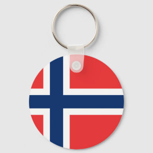 Norge (norska) Flagga Nyckelring