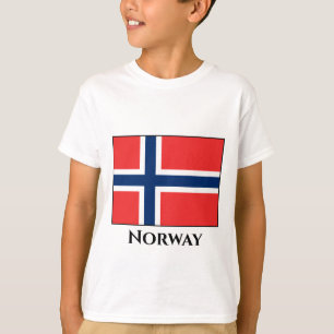 Norge (norska) Flagga T Shirt
