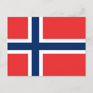 Norge (norska) Flagga-vykort Vykort