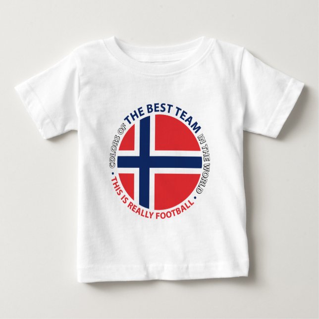 Norge Norway Art Shield T Shirt (Framsida)