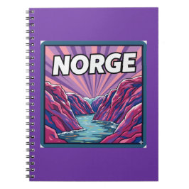 Norge Norway Geirangerfjords Fjords Notebook Anteckningsbok