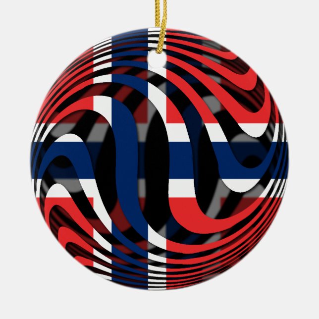 Norge nr 1 julgransprydnad keramik (Framsidan)