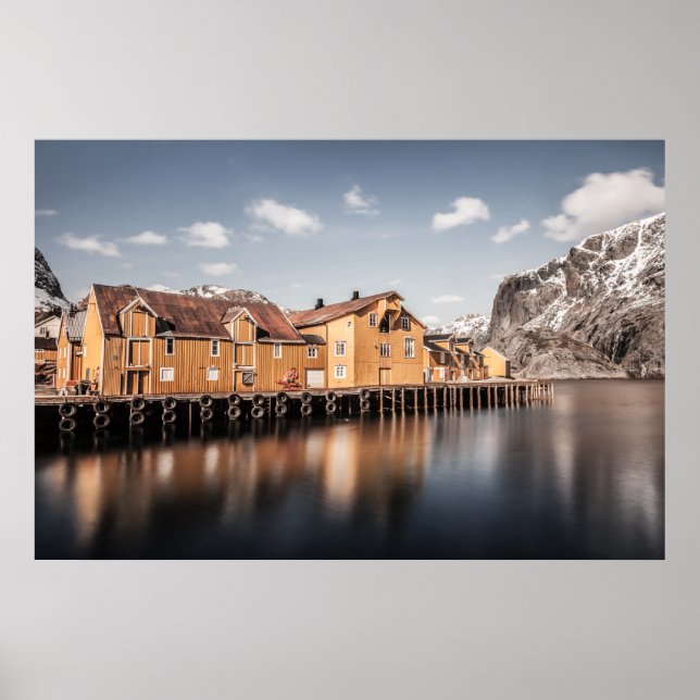 Norge Nusfjord Lofoten Poster (Framsidan)