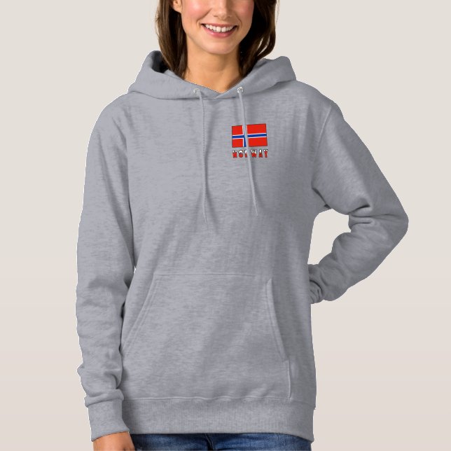 Norge och Norges flagga Tee Shirt (Framsida)
