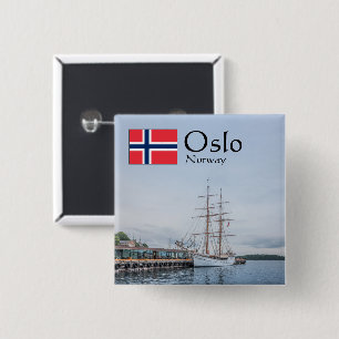 Norge Oslo Souvenir Knapp