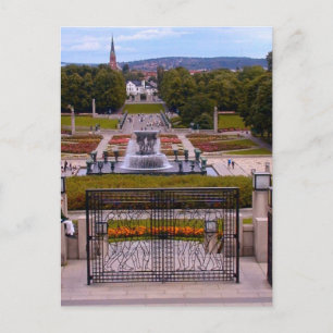 Norge,Park i Oslo centrum Vykort