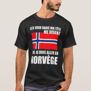 Norge Proverb Norska Flagga T Shirt
