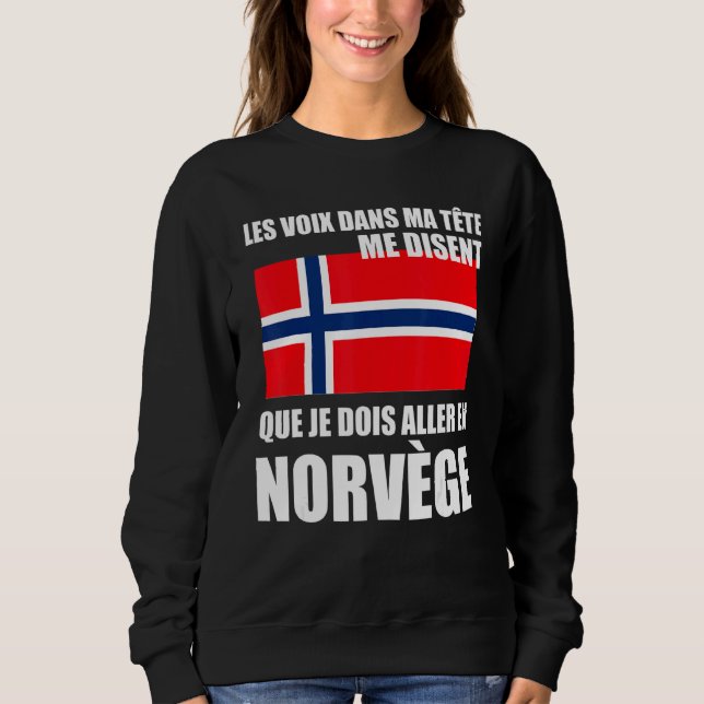 Norge Proverb Norska Flagga T Shirt (Framsida)