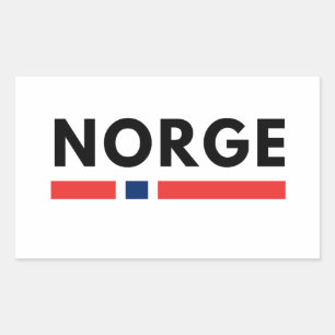 Norge Rektangulärt Klistermärke