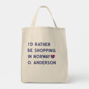 Norge Resa Present Anpassad Tygkasse