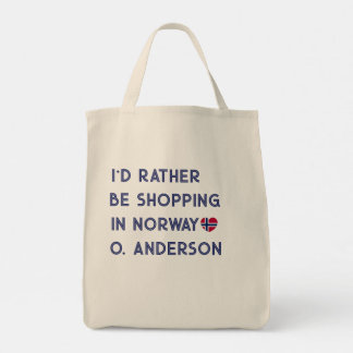Norge Resa Present Anpassad Tygkasse