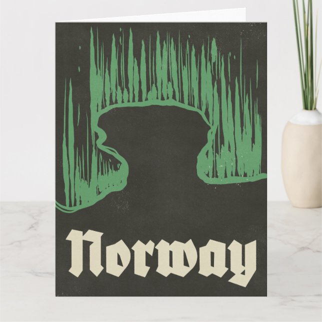 Norge resor skidposter kort (Framsida)