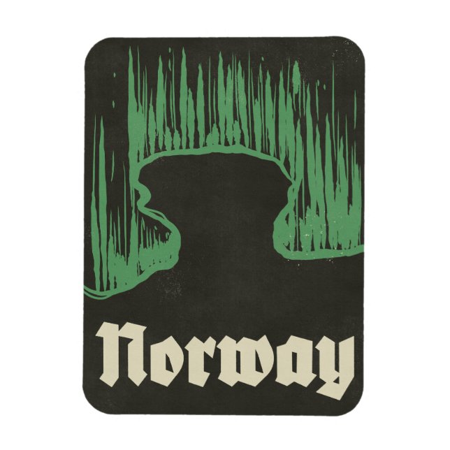 Norge resor skidposter magnet (Vertikal)