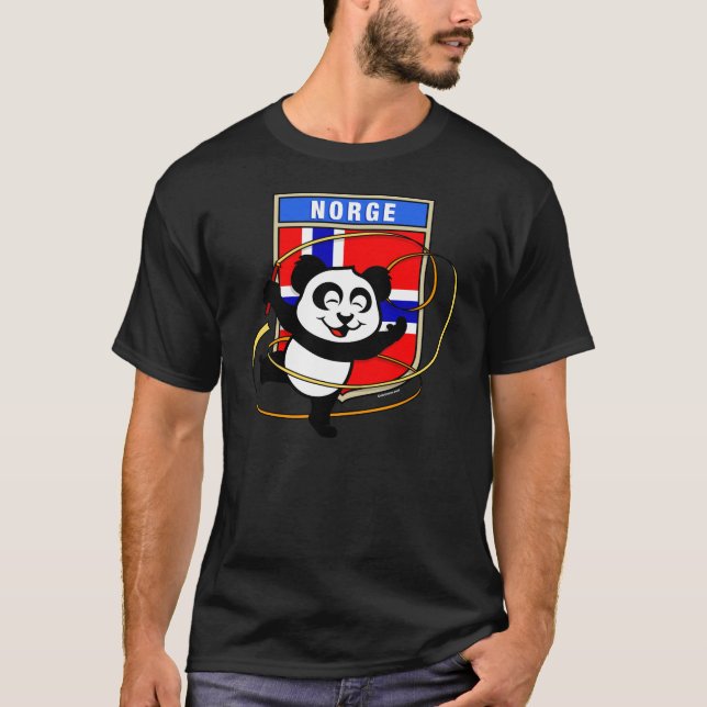 Norge Rhythmic Gymnastics Panda Shirt Tee (Framsida)