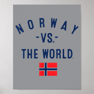 Norge Roligt Talesätt Norsk Flagga Stolt Norge Poster