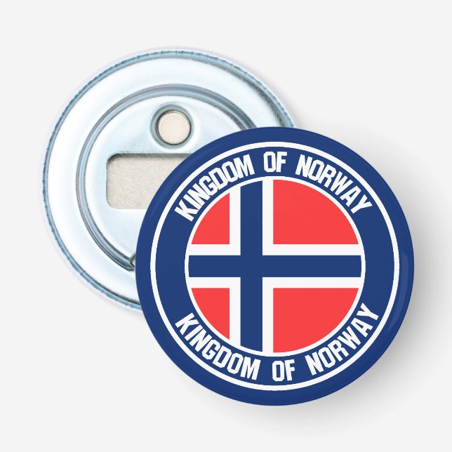 Norge Round Emblem Flasköppnare (Framsidan)