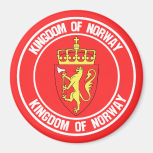 Norge Round Emblem Magnet