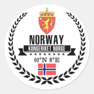 Norge Runt Klistermärke