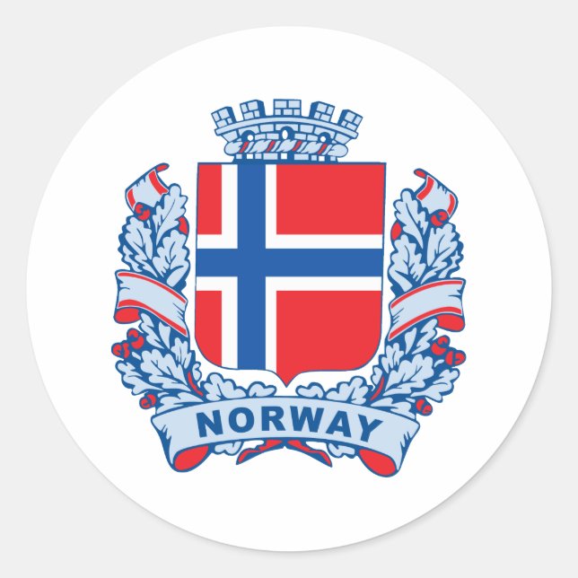 Norge Runt Klistermärke (Framsida)