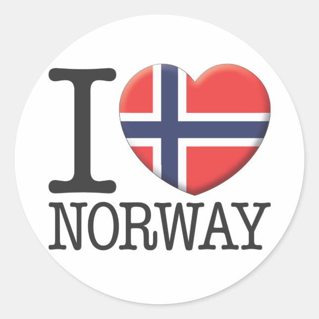 Norge Runt Klistermärke (Framsida)